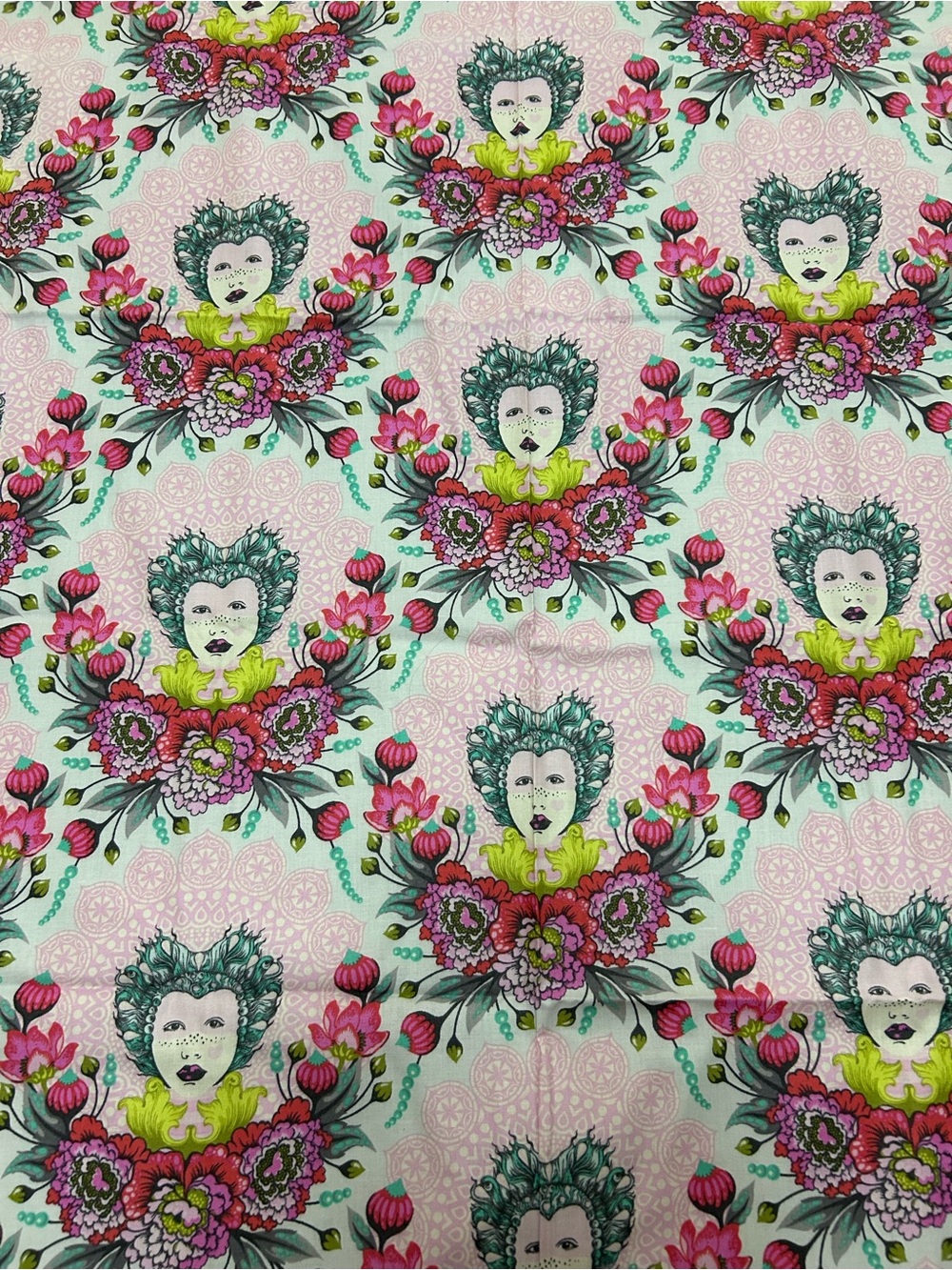 Tula Pink Elizabeth 16th Century Selfie Tart Fabric PWTP062 OOP 1.5 Yards Rare